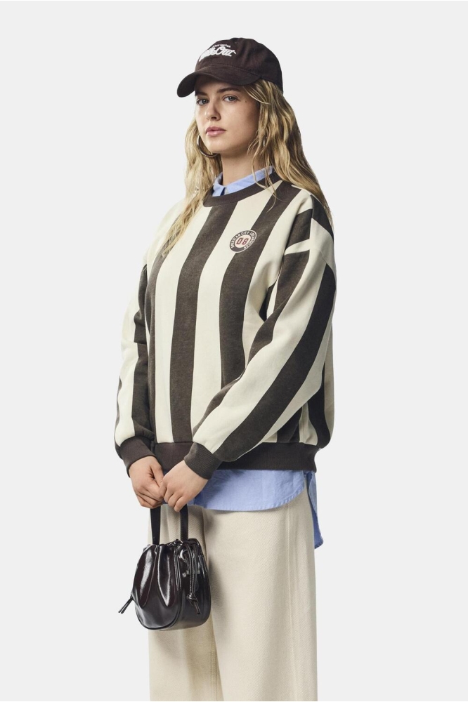 PCFILUCCA LS O-NECK SWEAT D2D FSY 17161496 BIRCH/DELICIOSO